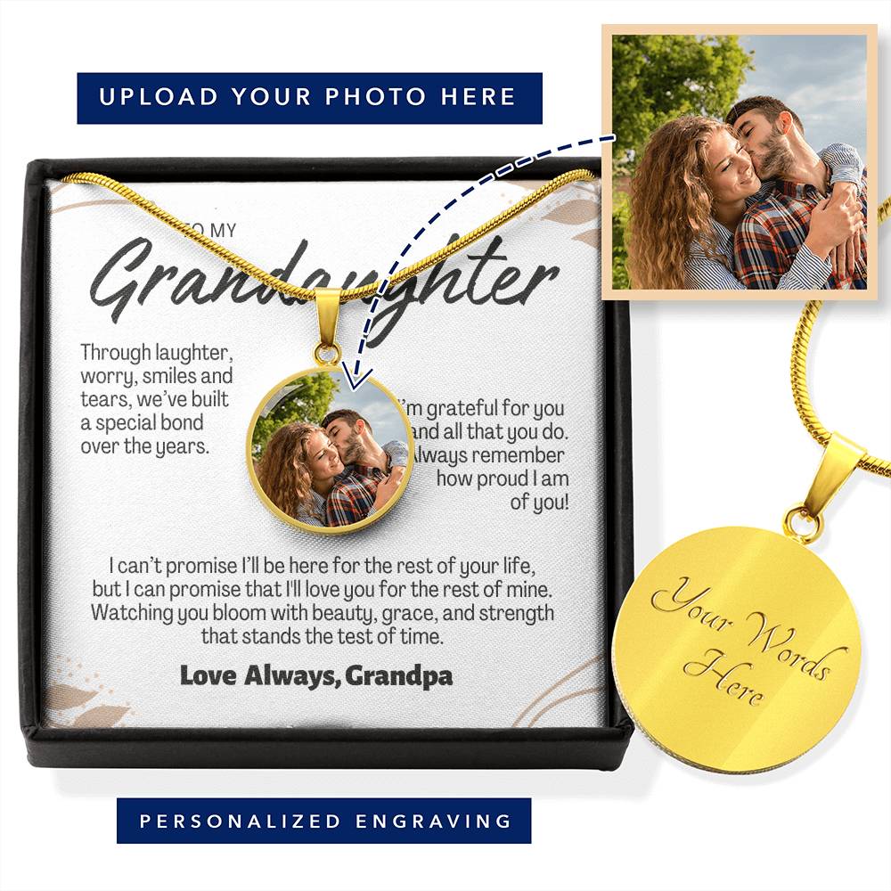 Birth Month Flower Granddaughter necklace