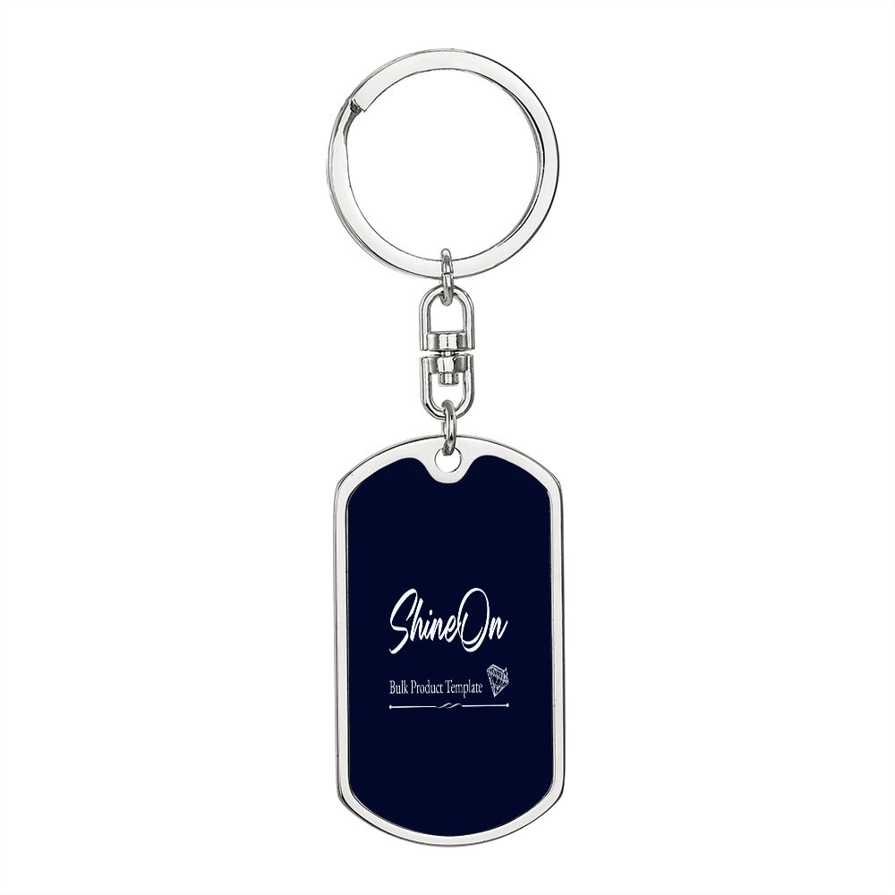 Dog tag with swivel keychain (new)