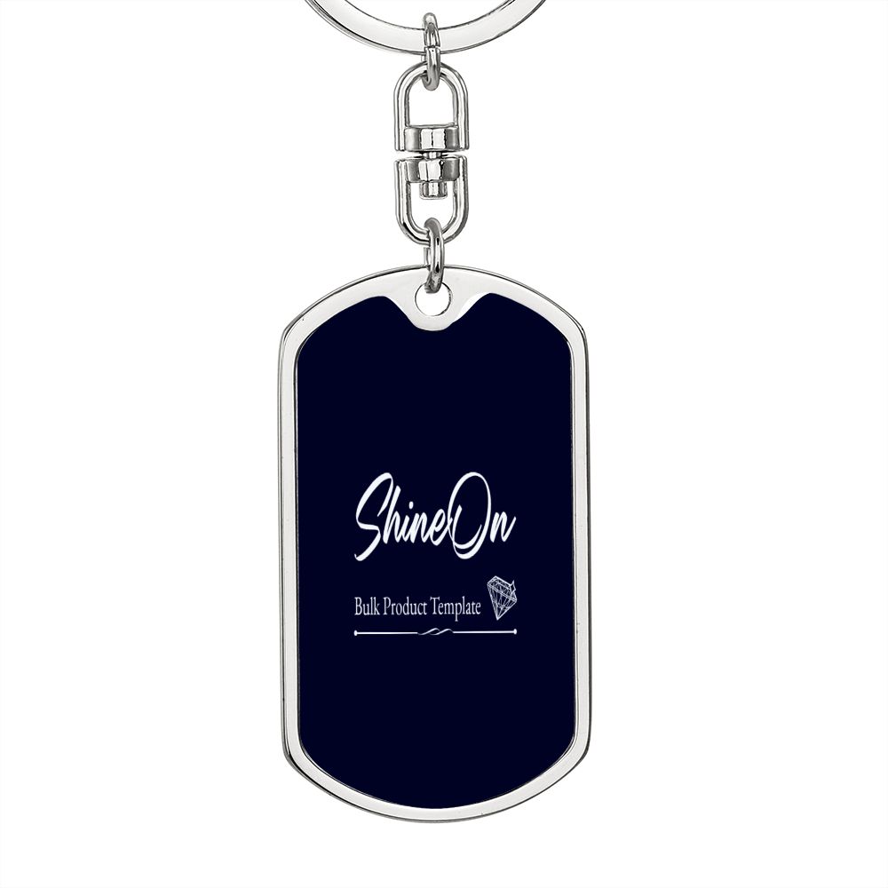 Dog tag with swivel keychain (new)