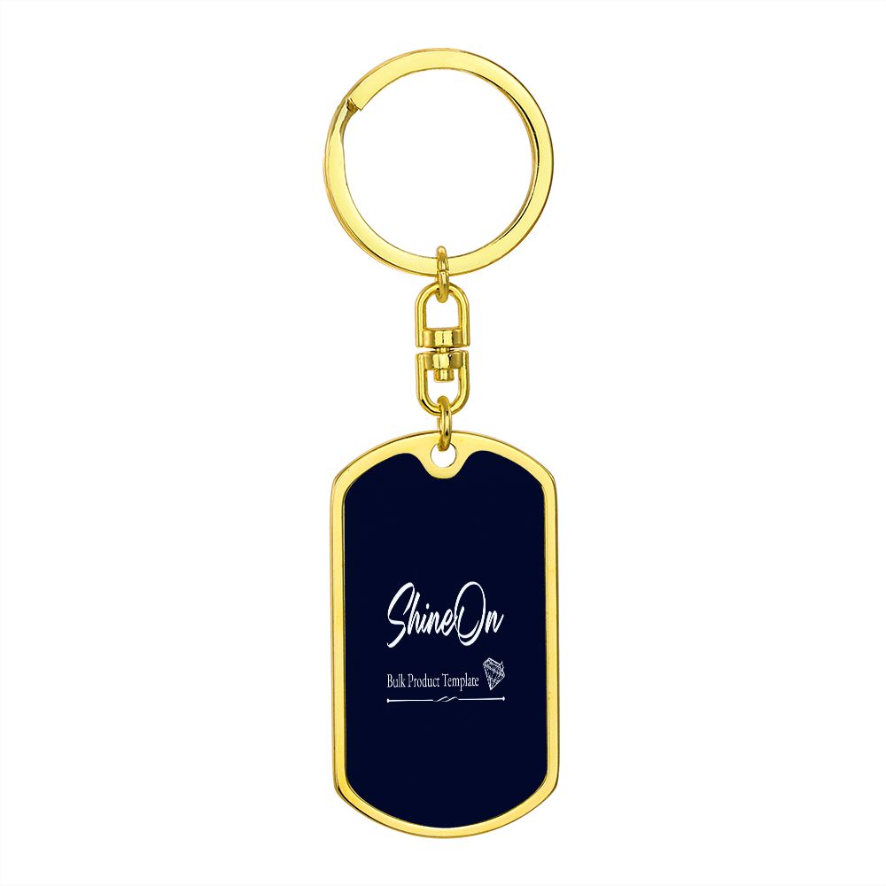 Dog tag with swivel keychain (new)