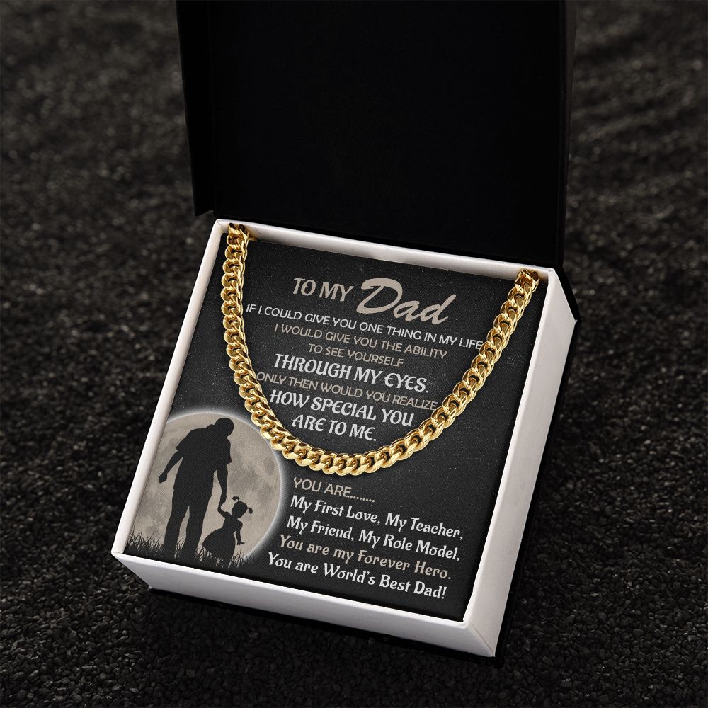 My Forever Hero - Daughter Cuban Link