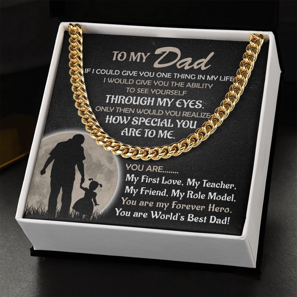 My Forever Hero - Daughter Cuban Link