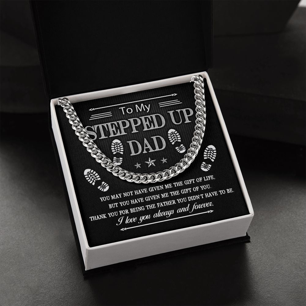 To My Stepped Up Dad Cuban Link