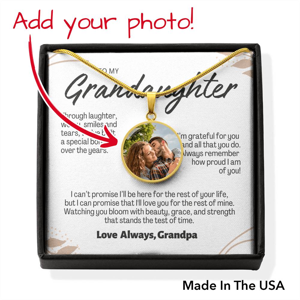 Birth Month Flower Granddaughter necklace