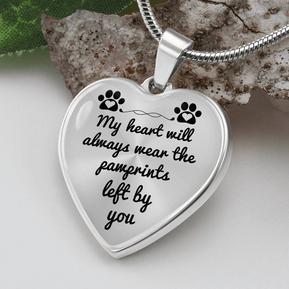 Pawprints pet memorial Necklace