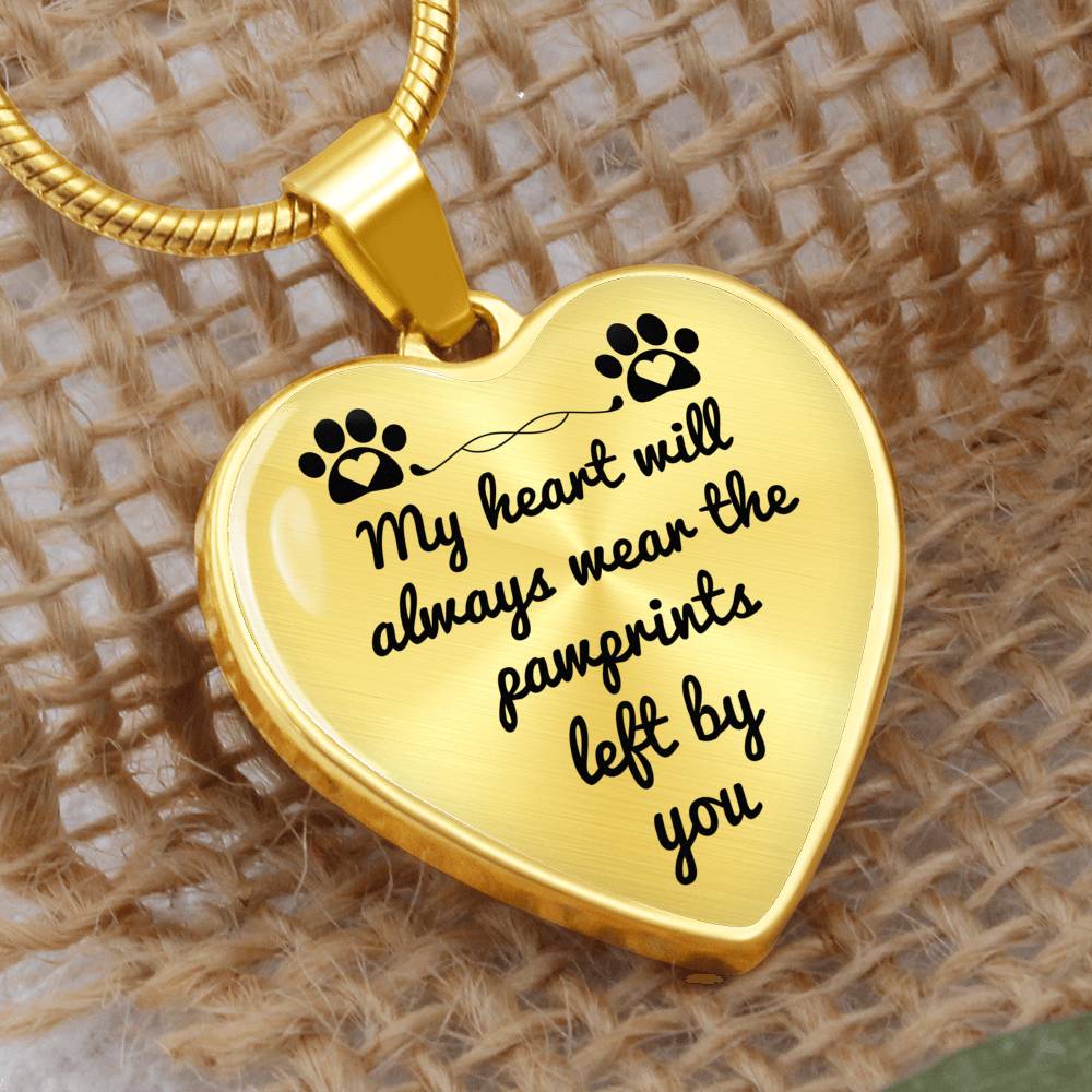 Pawprints pet memorial Necklace
