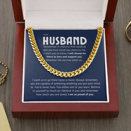 To my husband - proud of you II, blue