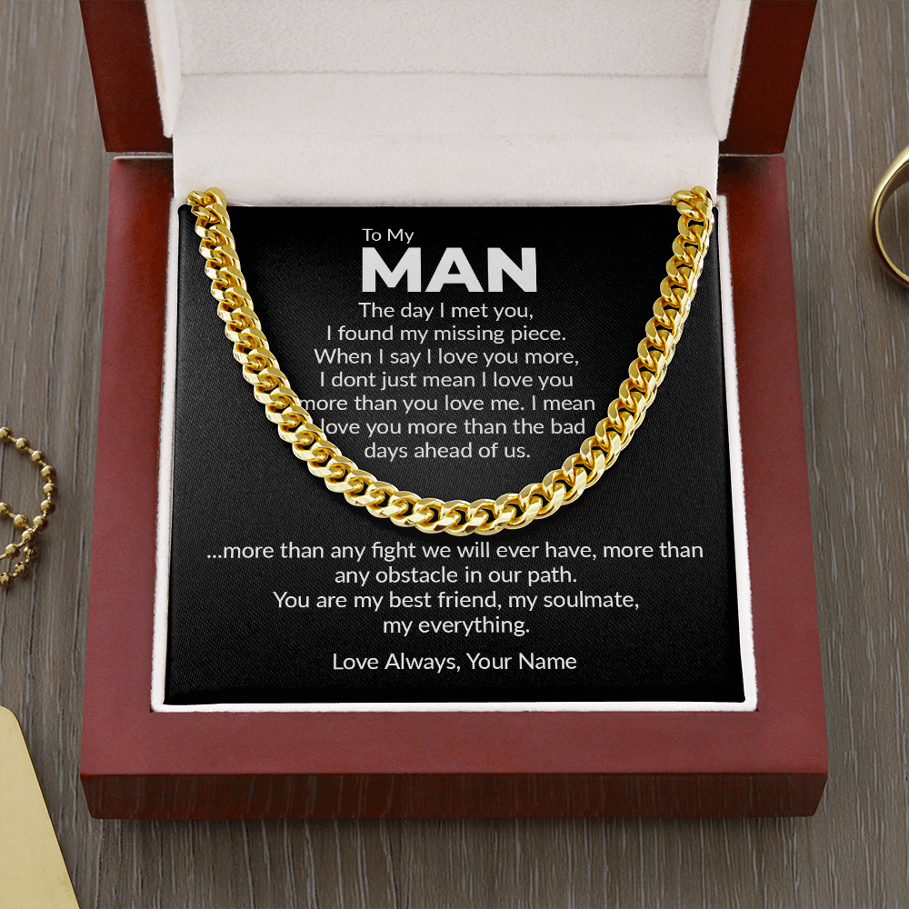 Personalized - the day i met you, to my man