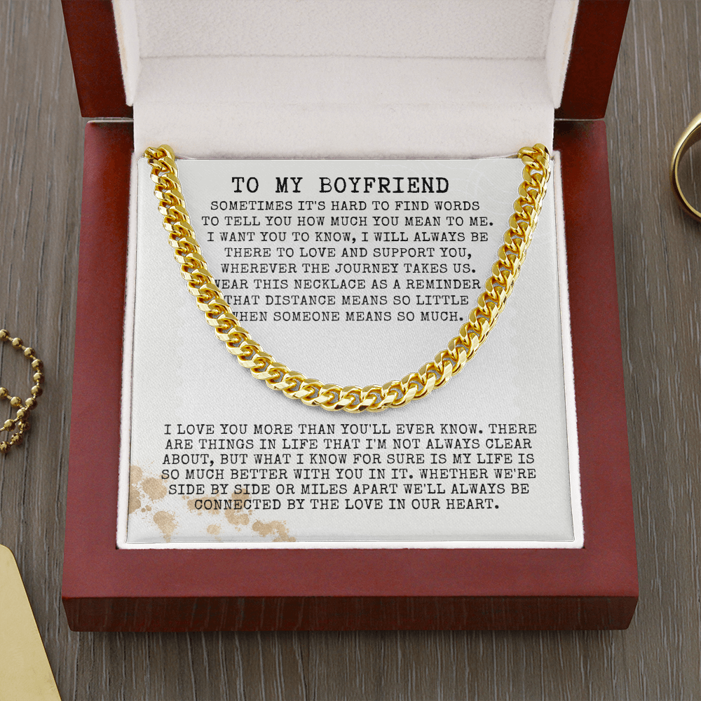 To my boyfriend, long distance