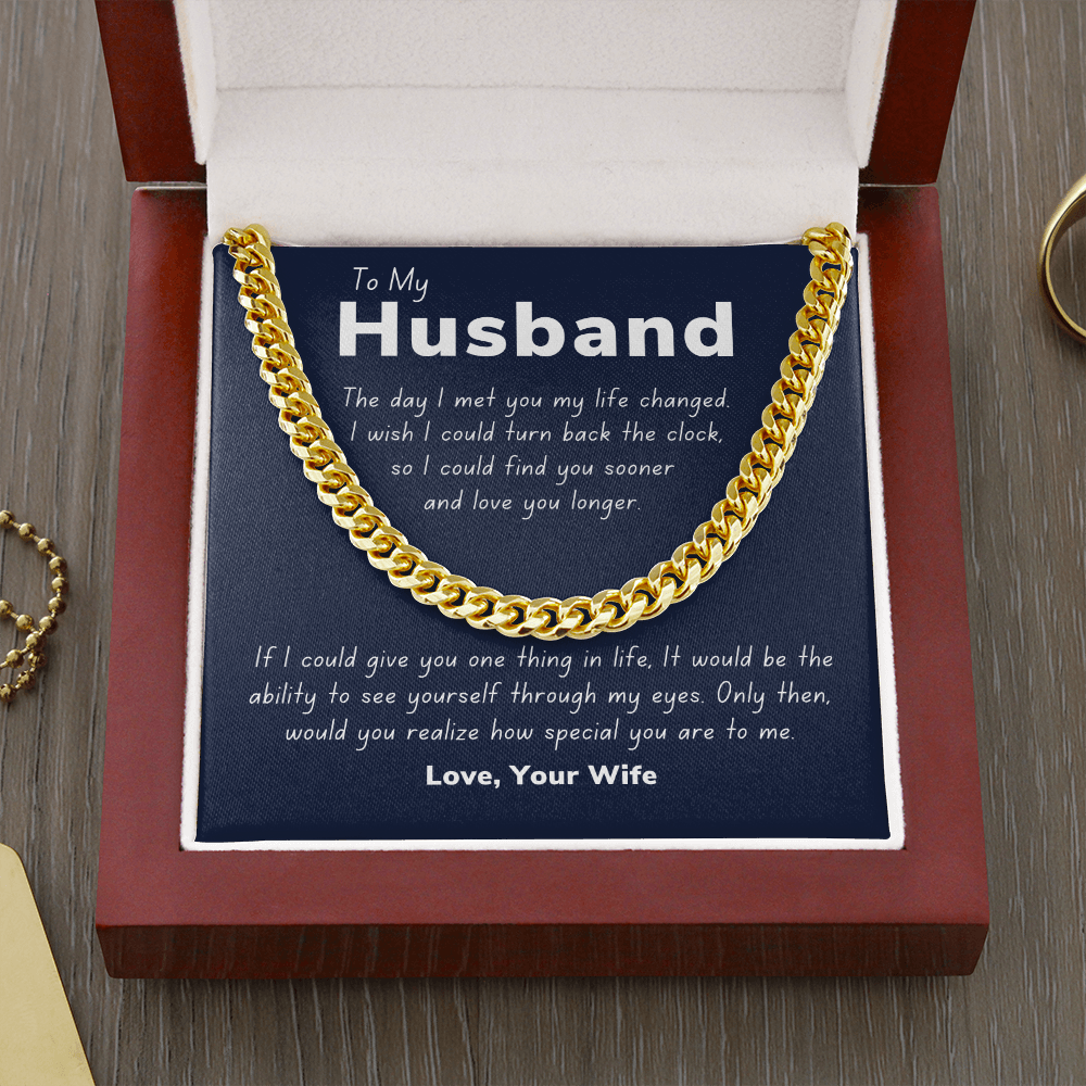 To my husband, turn back the clock
