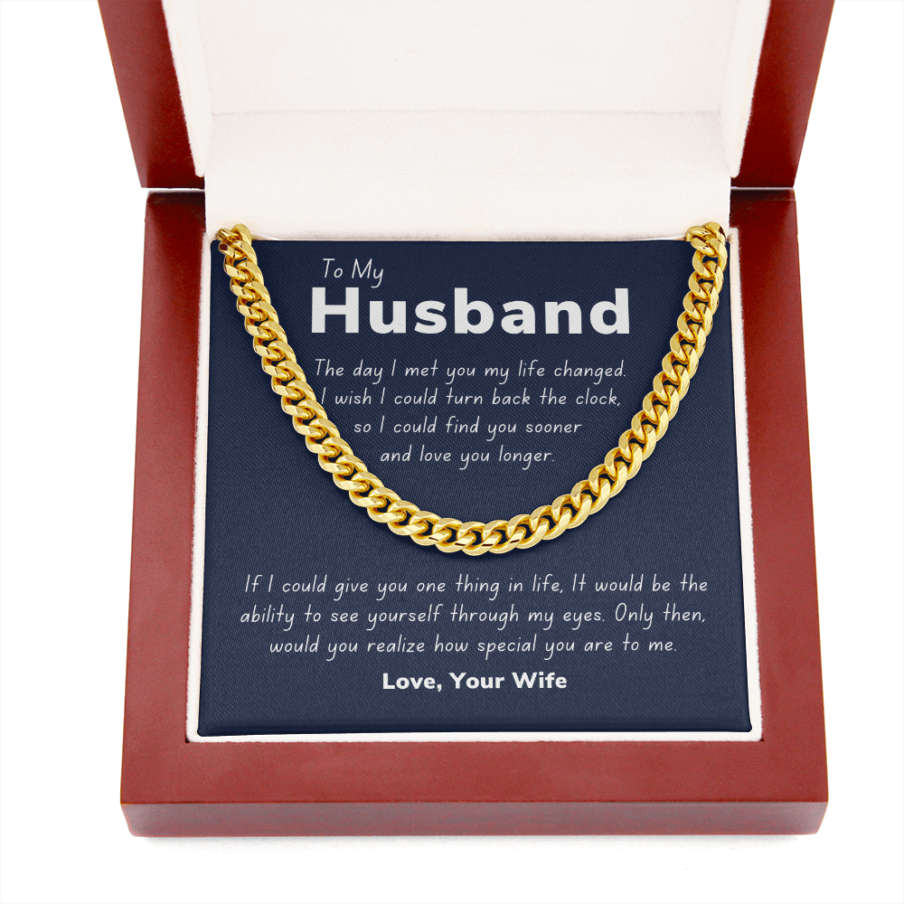 To my husband, turn back the clock