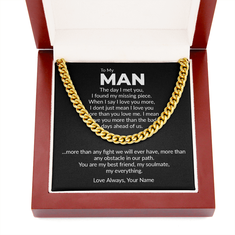 Personalized - the day i met you, to my man