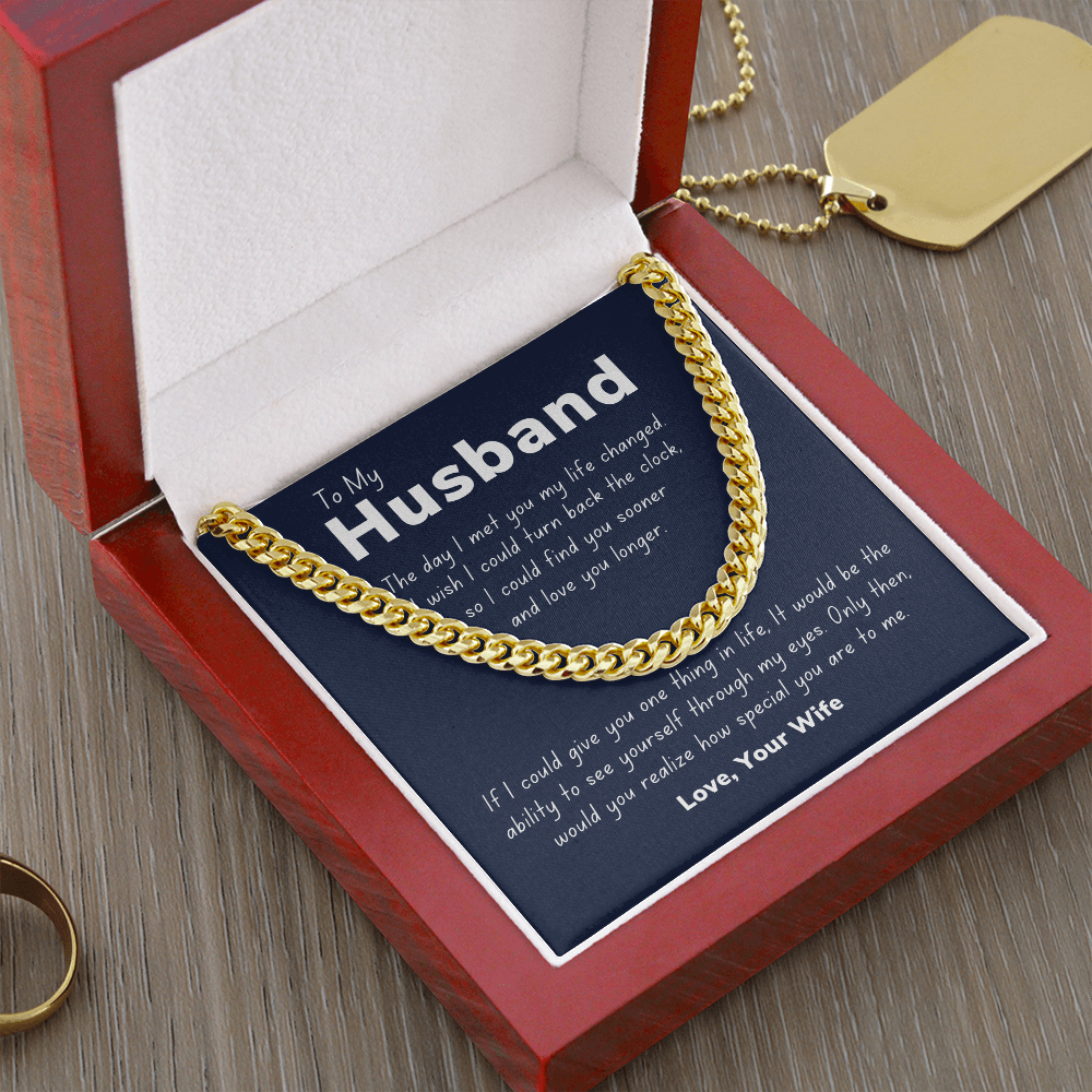 To my husband, turn back the clock