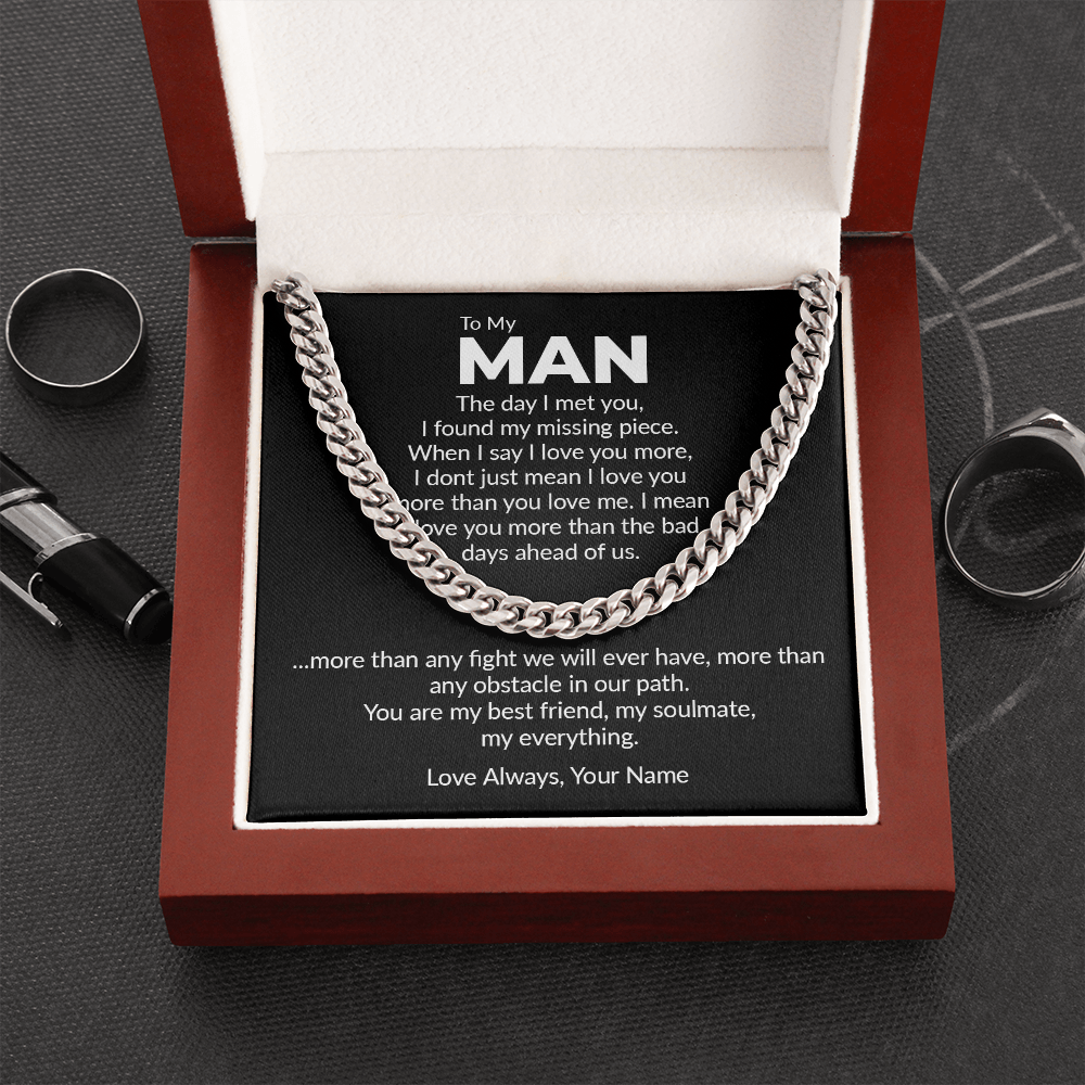 Personalized - the day i met you, to my man