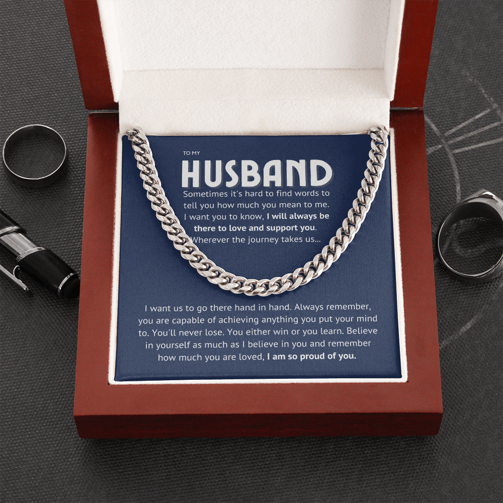 To my husband - proud of you II, blue