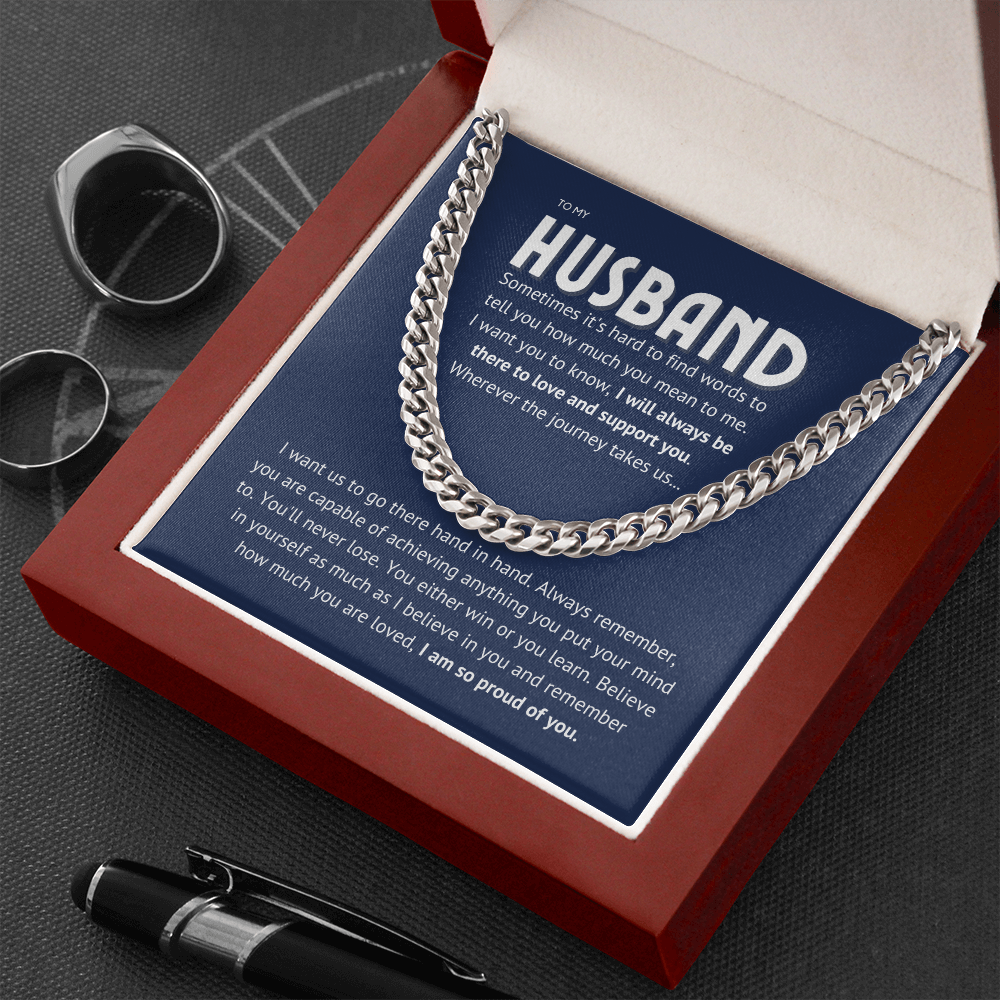 To my husband - proud of you II, blue