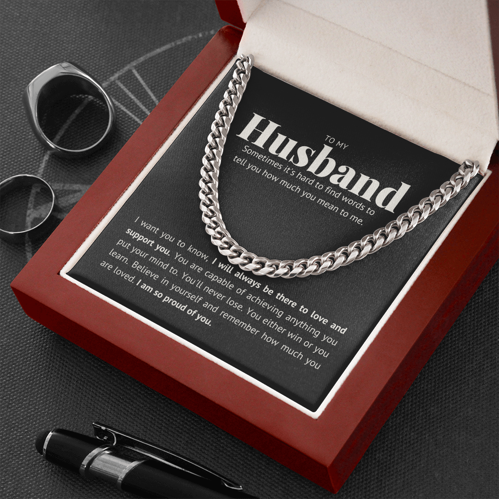 To my Husband, I'm so proud of you