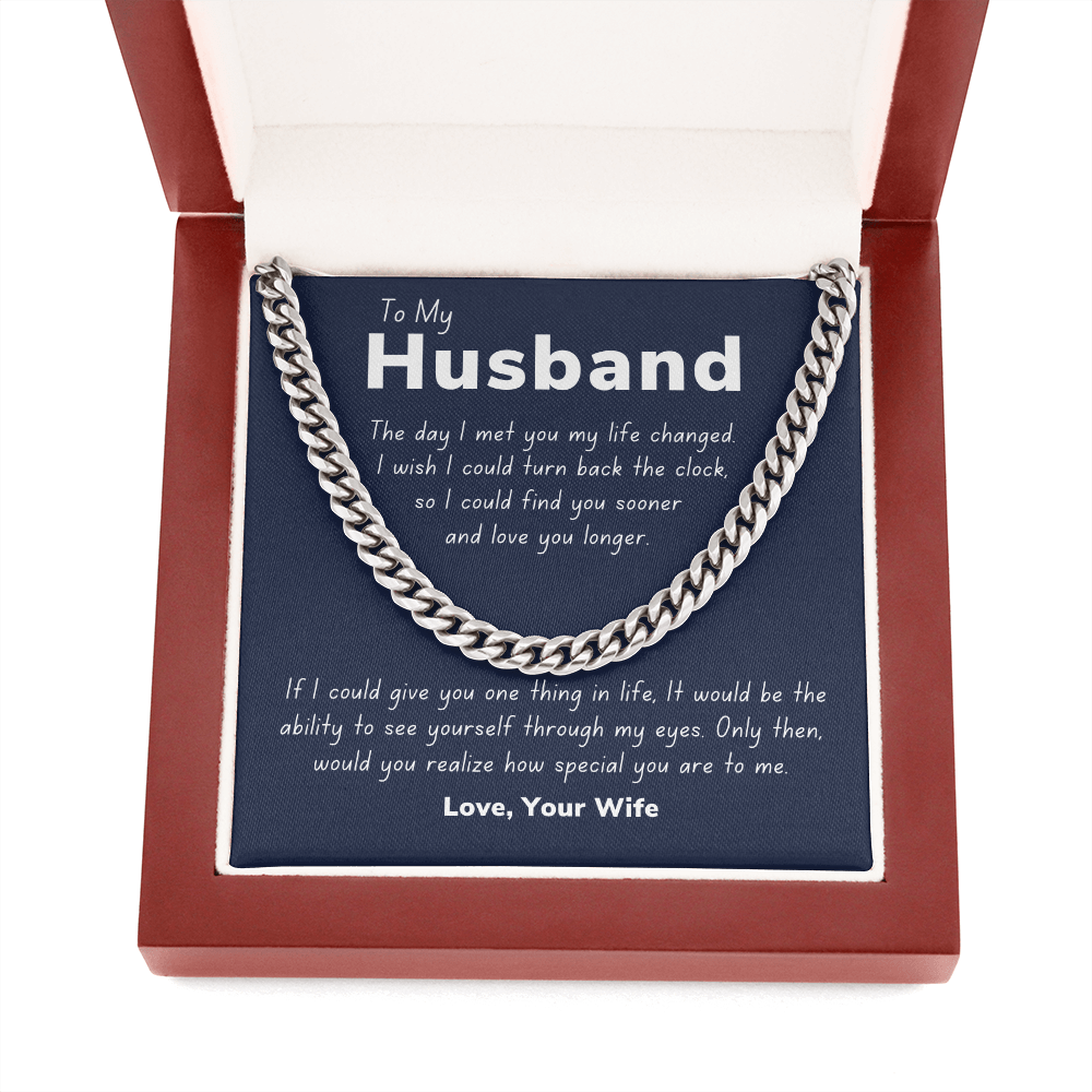 To my husband, turn back the clock