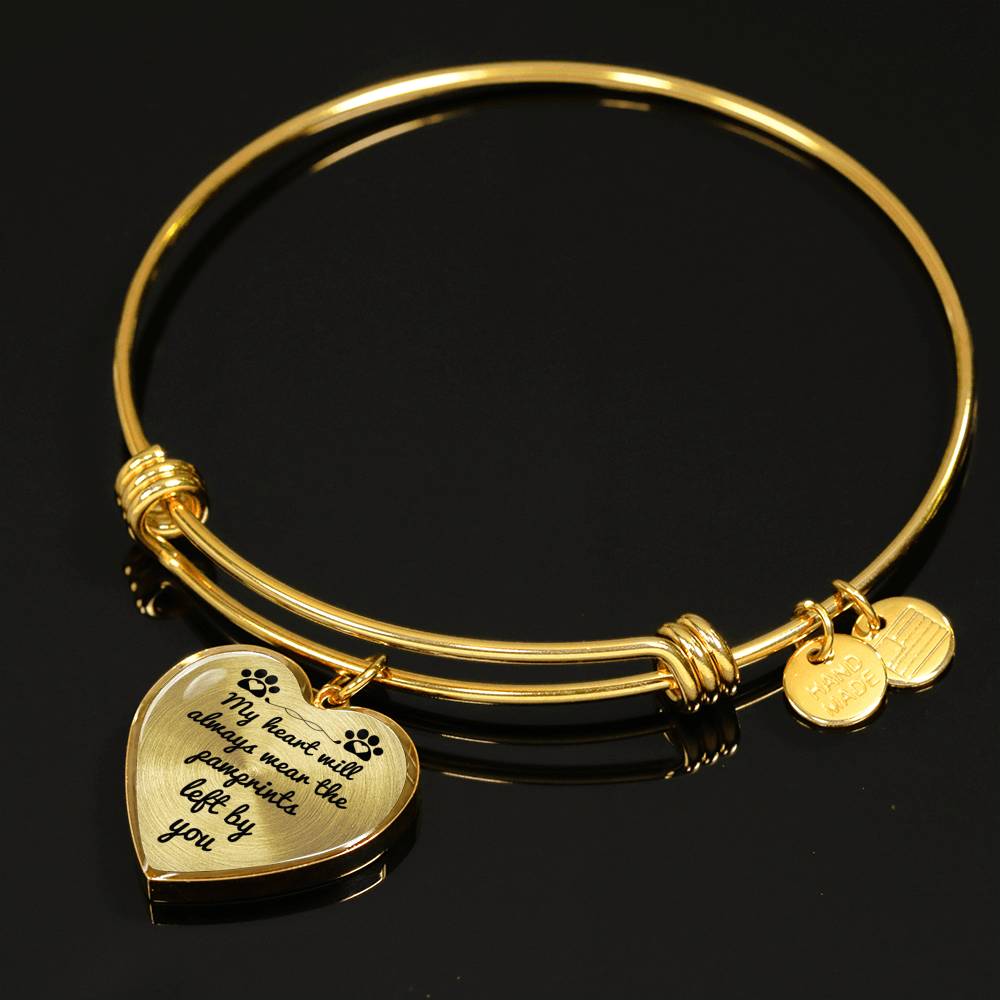 Pawprints pet memorial Bangle