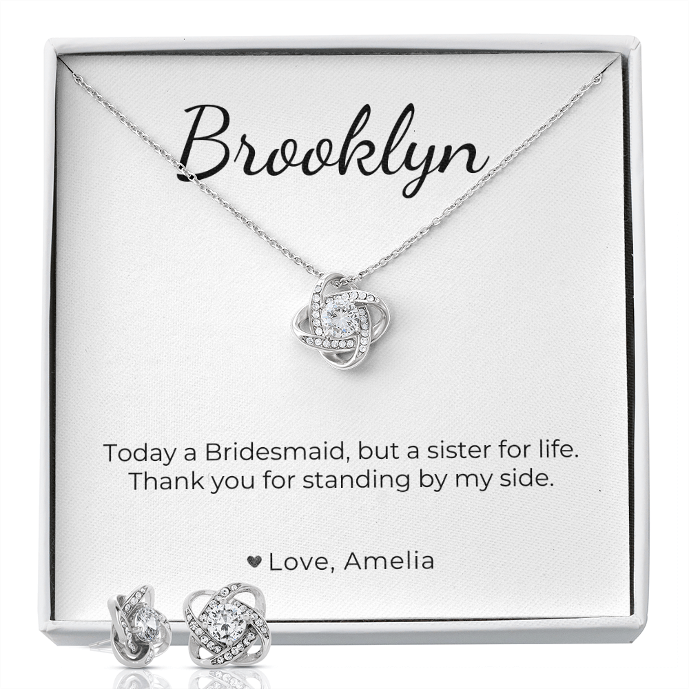 bridesmaid - sister for life wedding, Set