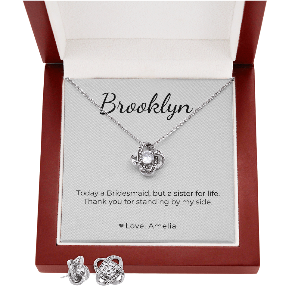 bridesmaid - sister for life wedding, Set