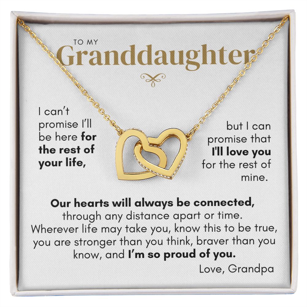 To Granddaughter from Grandpa, Connected by Heart