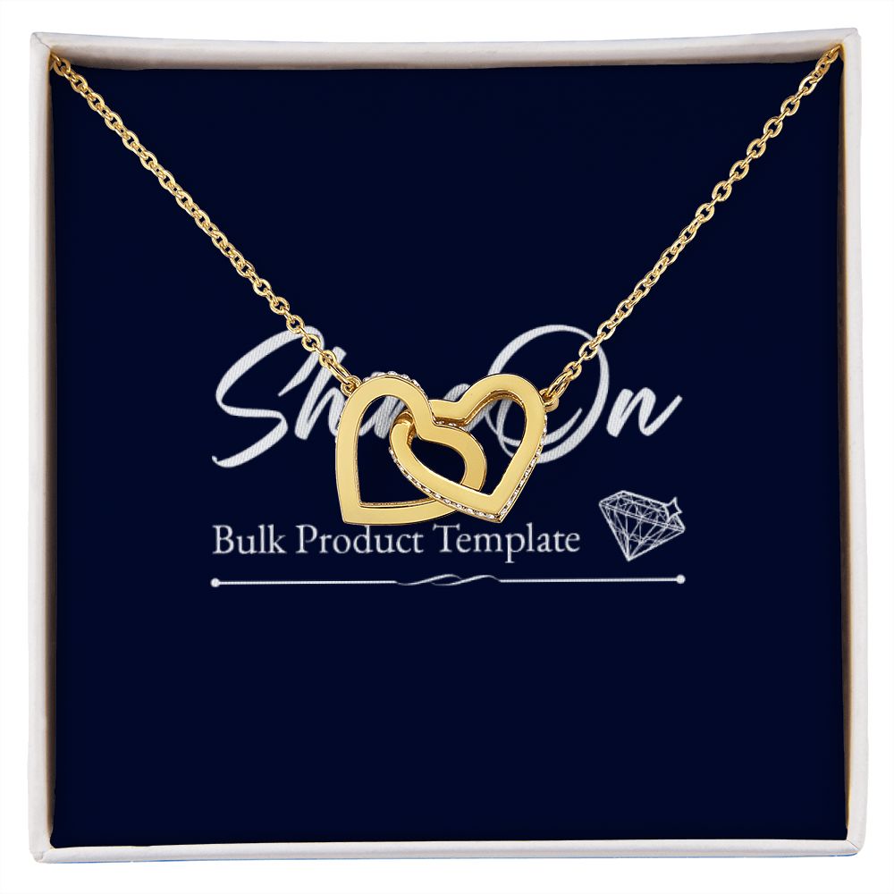 Interlocking Hearts Necklace - To Granddaughter batch