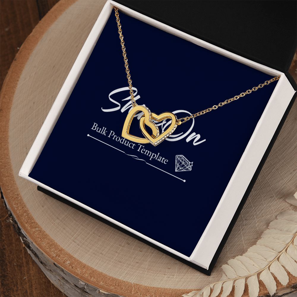Interlocking Hearts Necklace - To Granddaughter batch