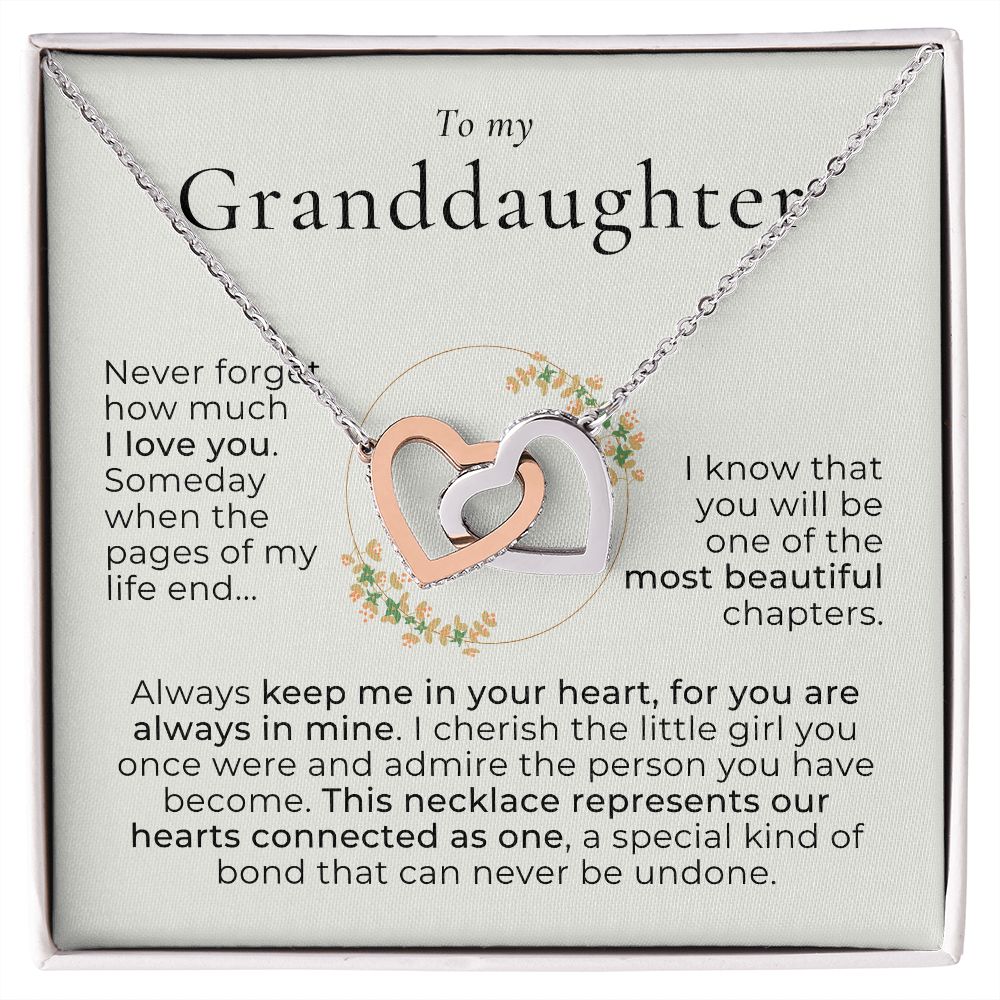 To Granddaughter - Connected as one