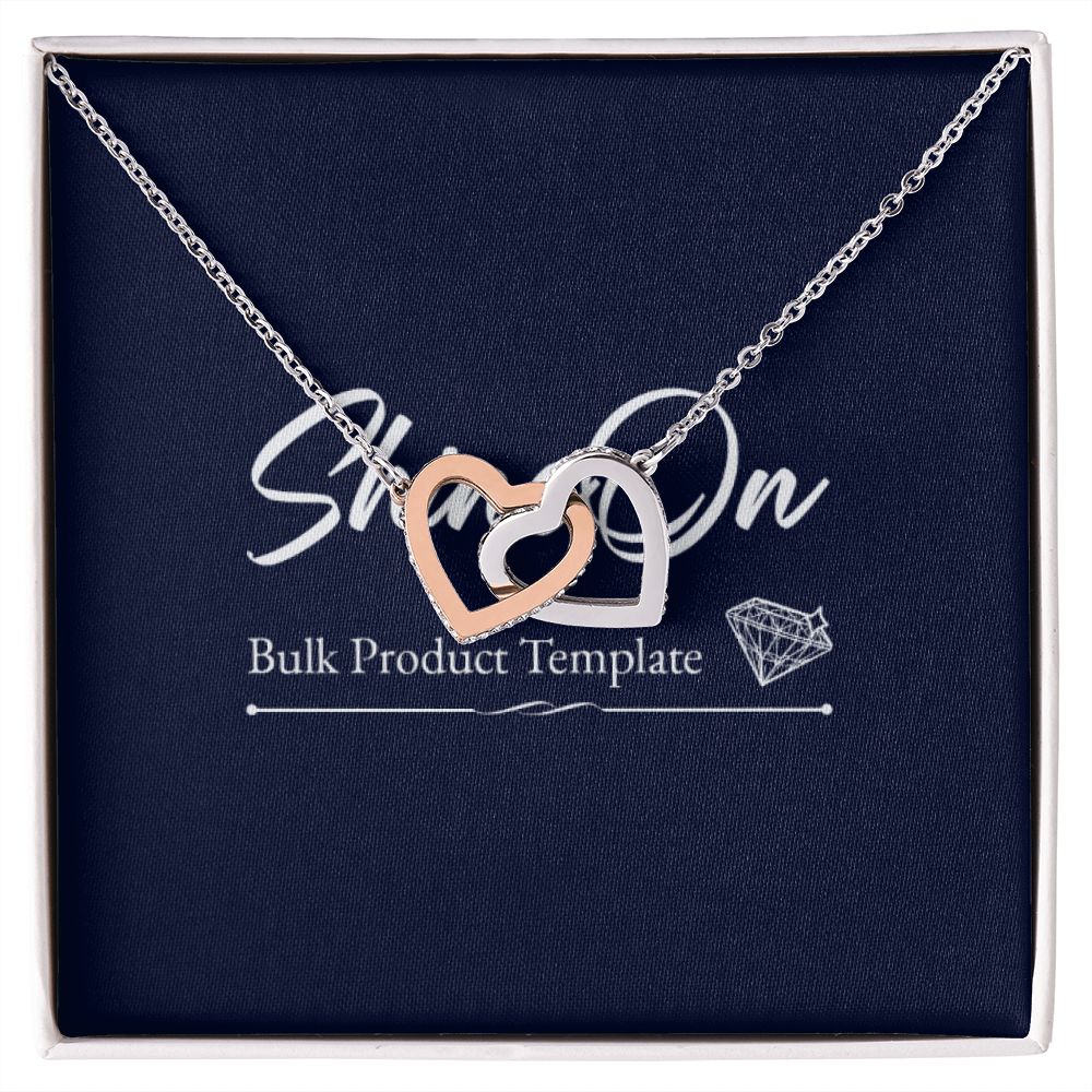 Interlocking Hearts Necklace - To Granddaughter batch