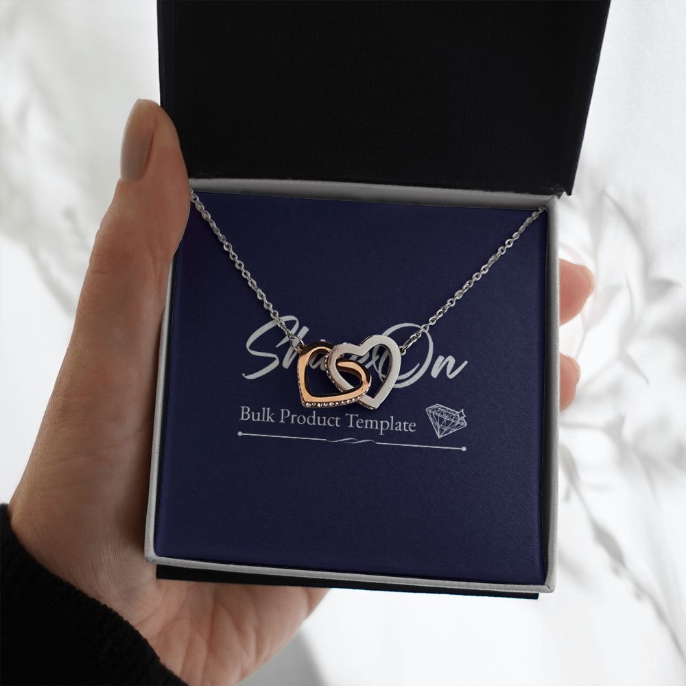 Interlocking Hearts Necklace - To Granddaughter batch