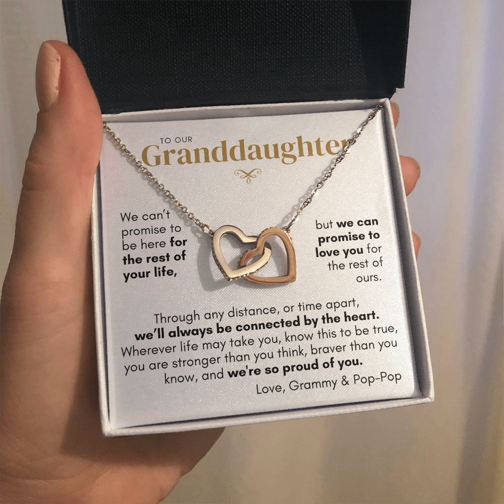 To Granddaughter from us, Connected by Heart 2