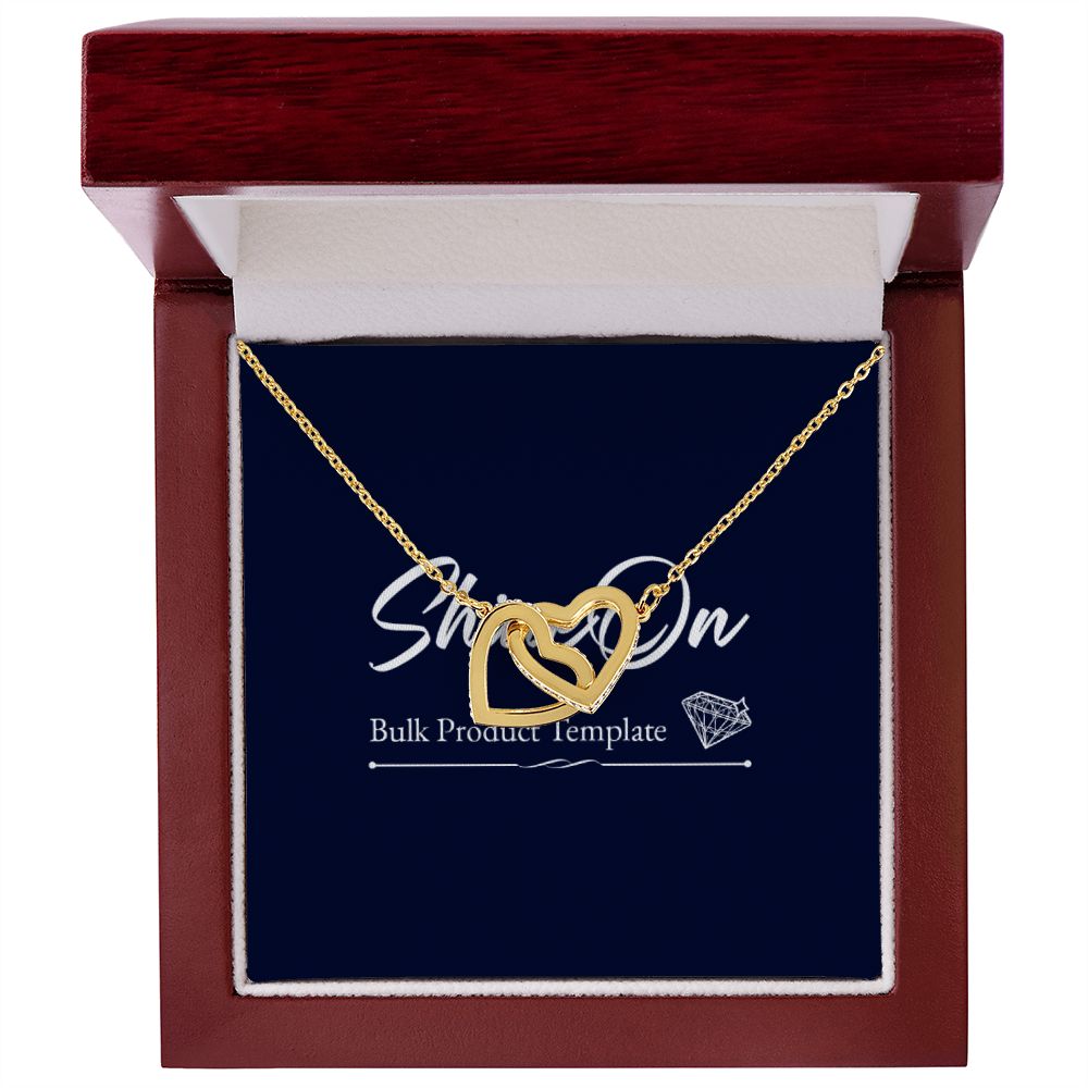 Interlocking Hearts Necklace - To Granddaughter batch