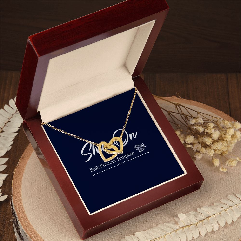 Interlocking Hearts Necklace - To Granddaughter batch
