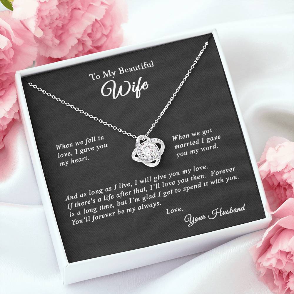 Gift for her, Anniversary gift for my wife, forever be my always, thoughtful gift from husband