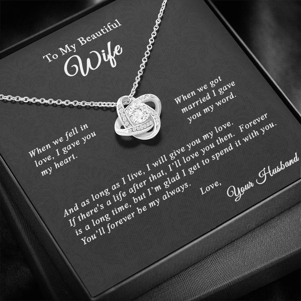 Gift for her, Anniversary gift for my wife, forever be my always, thoughtful gift from husband