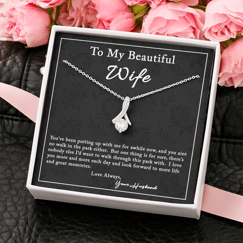 To my wife, Funny, rude, Anniversary gift for wife from Husband Humor card, watercolor rose with black text