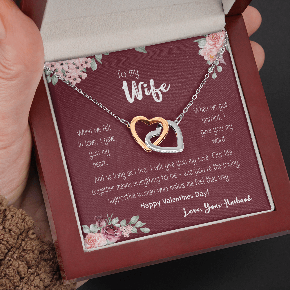 To my wife, as long as i live