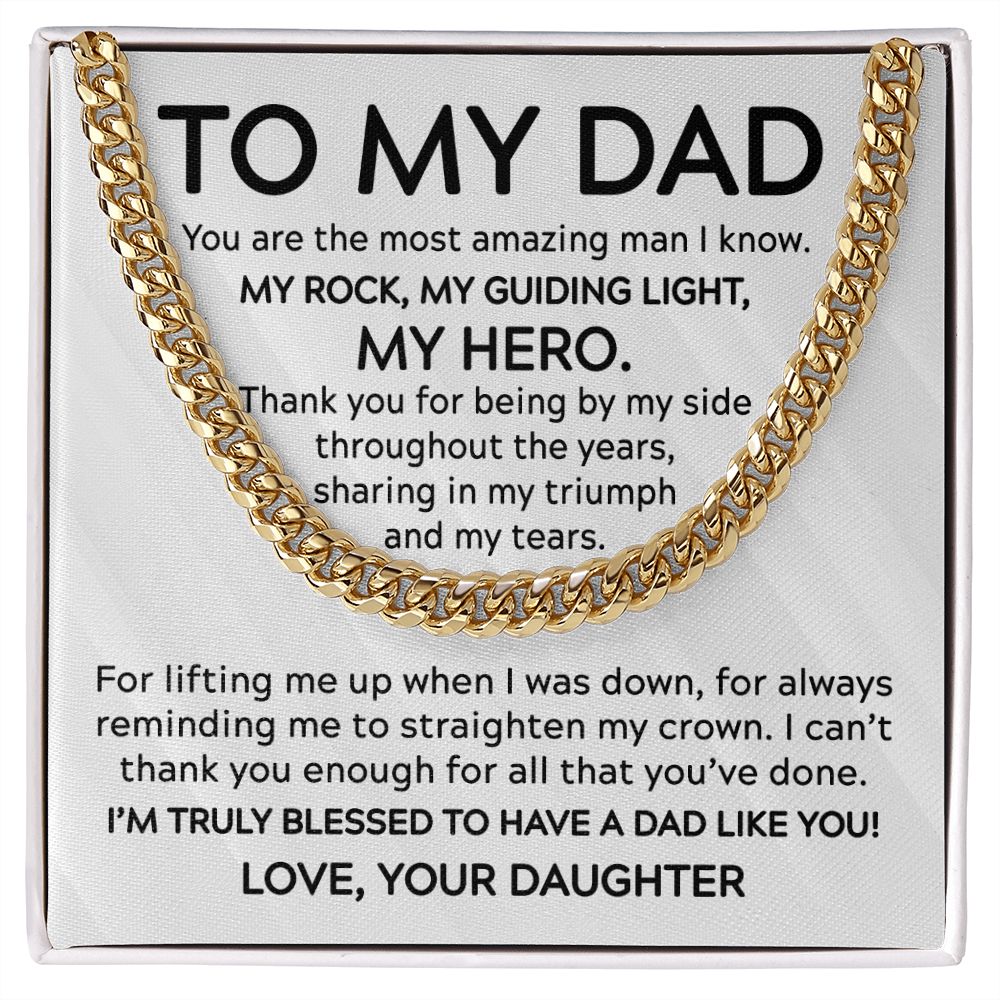 To My Dad - My Guiding Light Cuban Link