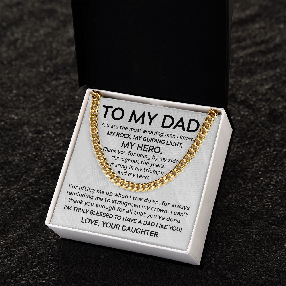 To My Dad - My Guiding Light Cuban Link