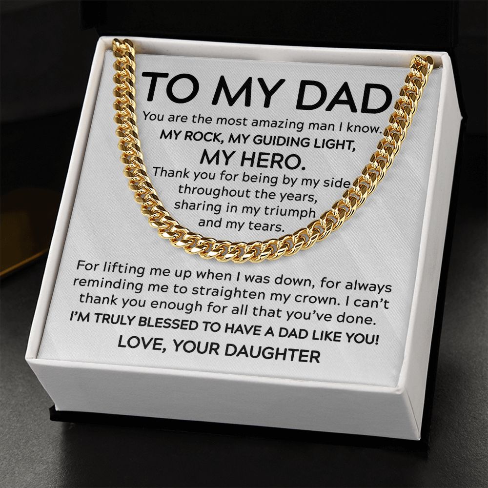 To My Dad - My Guiding Light Cuban Link