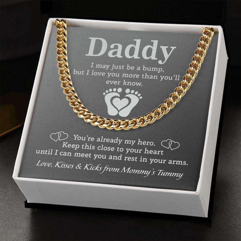 Daddy - Mommy's Tummy Cuban Link