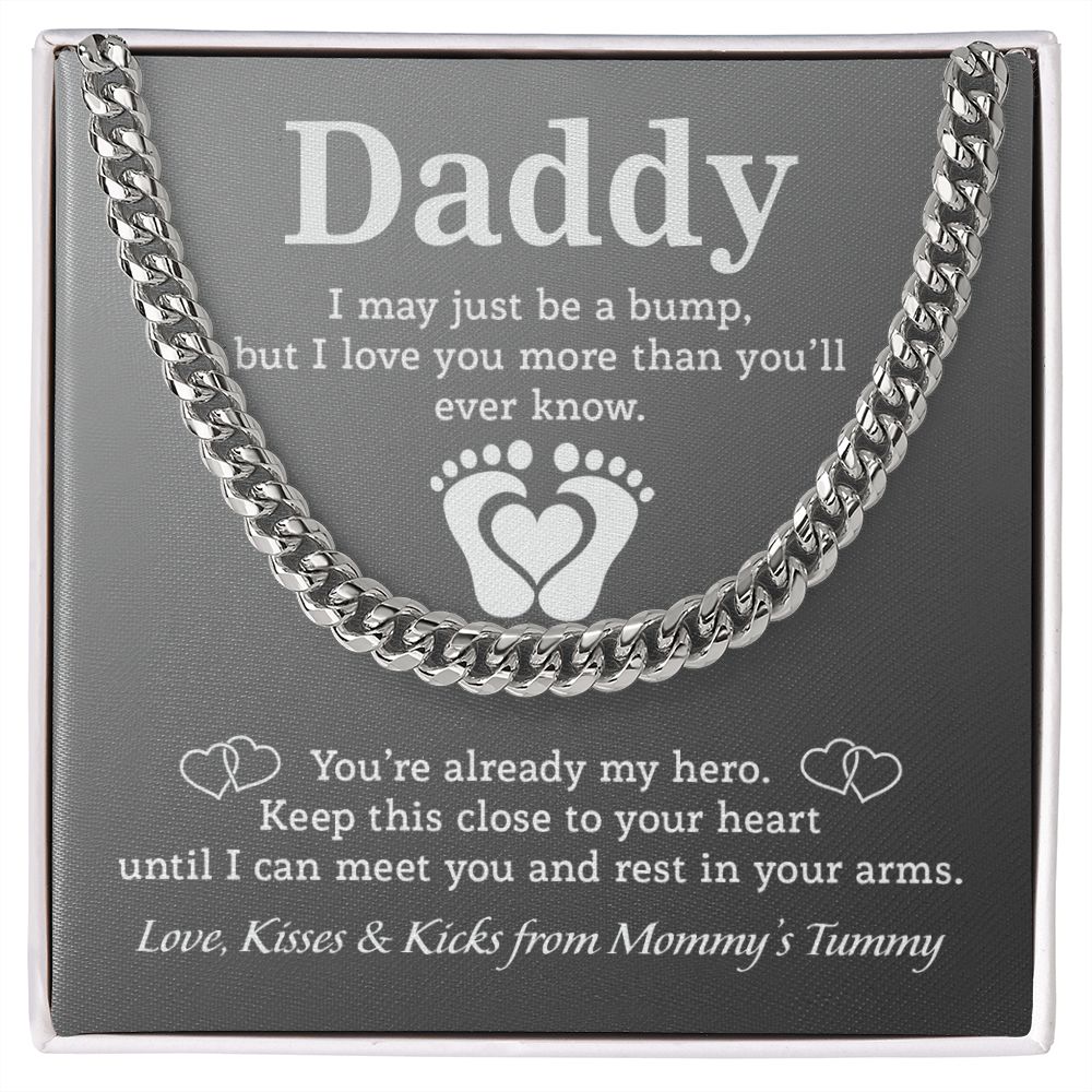 Daddy - Mommy's Tummy Cuban Link