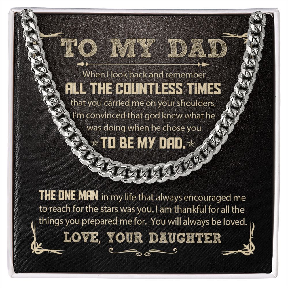 My Dad - God Chose You D Cuban Link