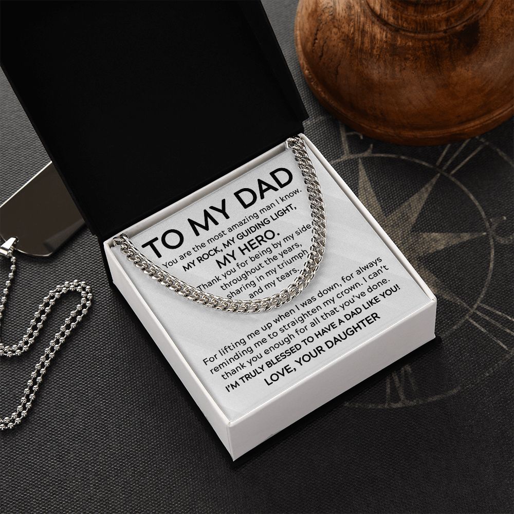 To My Dad - My Guiding Light Cuban Link