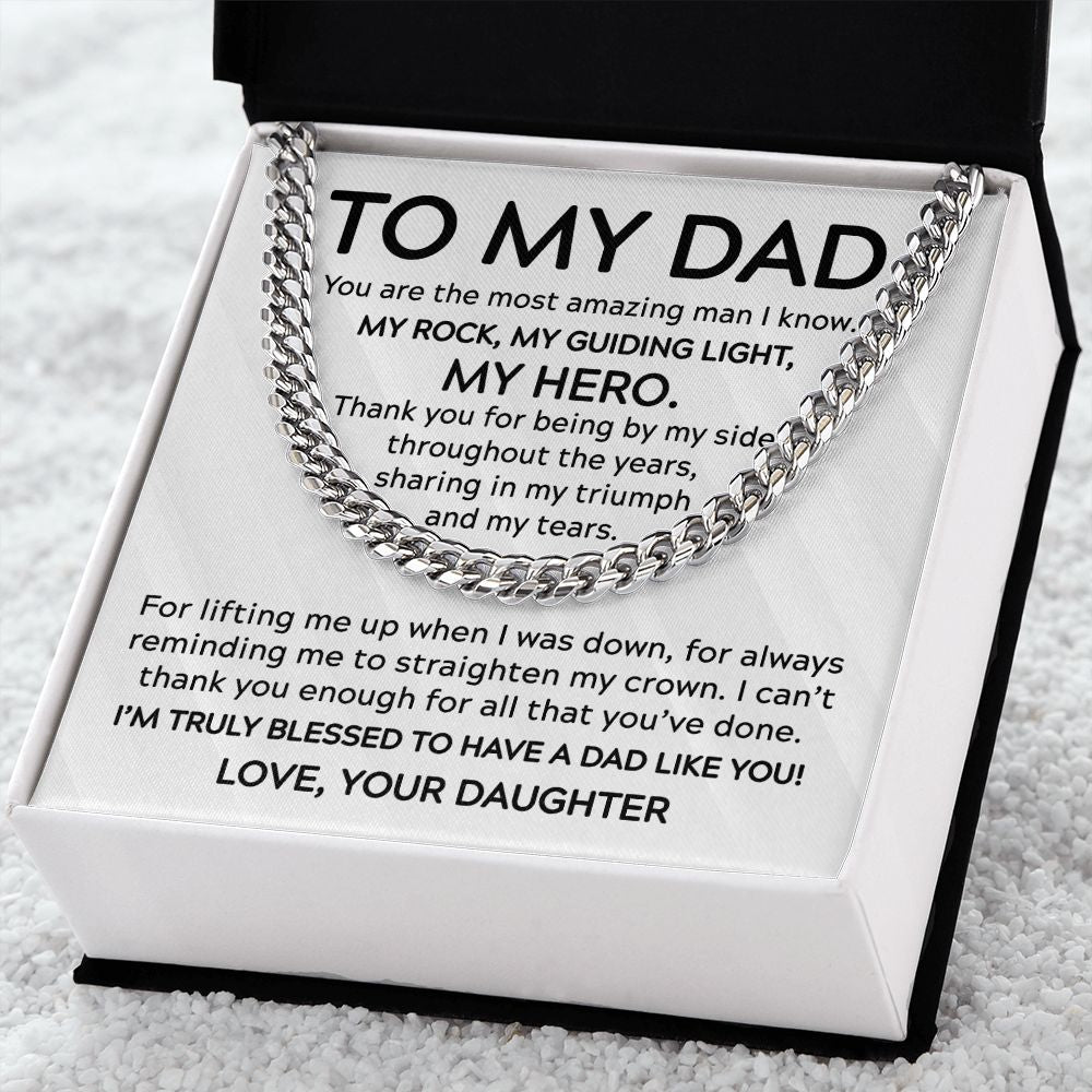 To My Dad - My Guiding Light Cuban Link