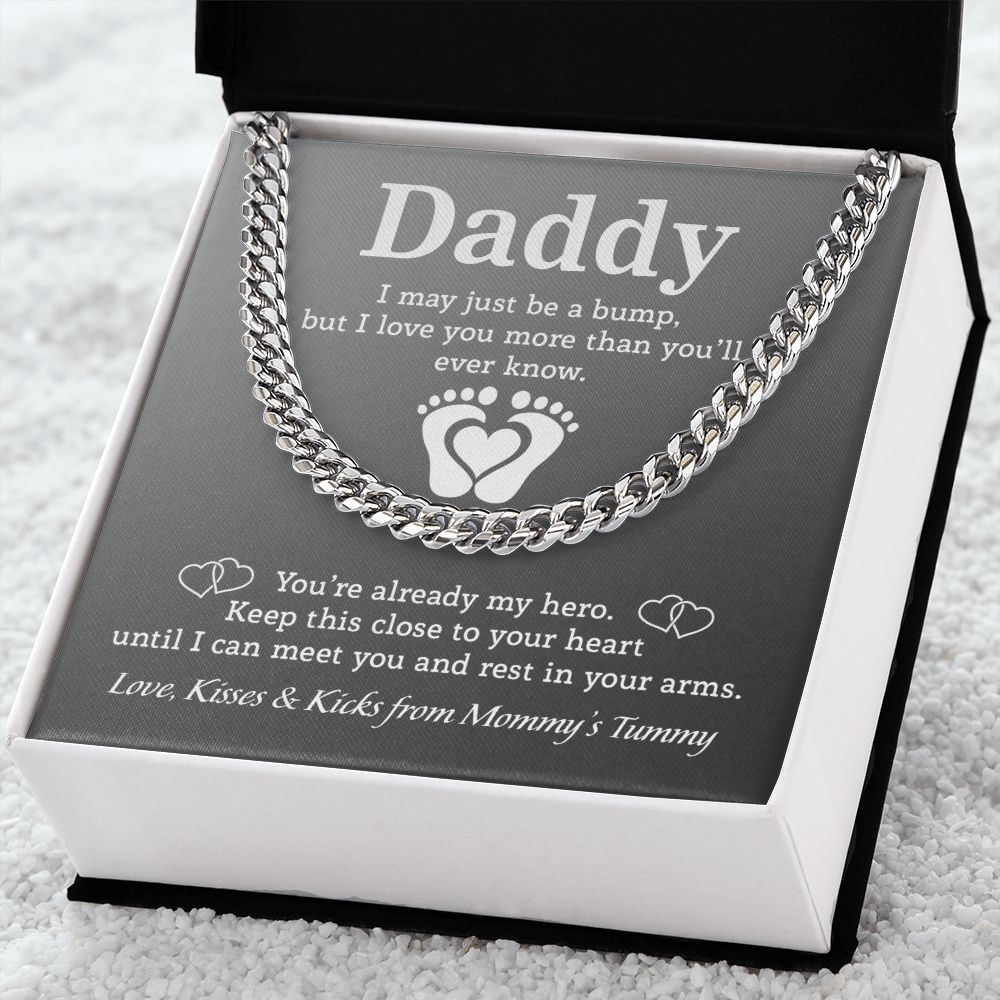 Daddy - Mommy's Tummy Cuban Link