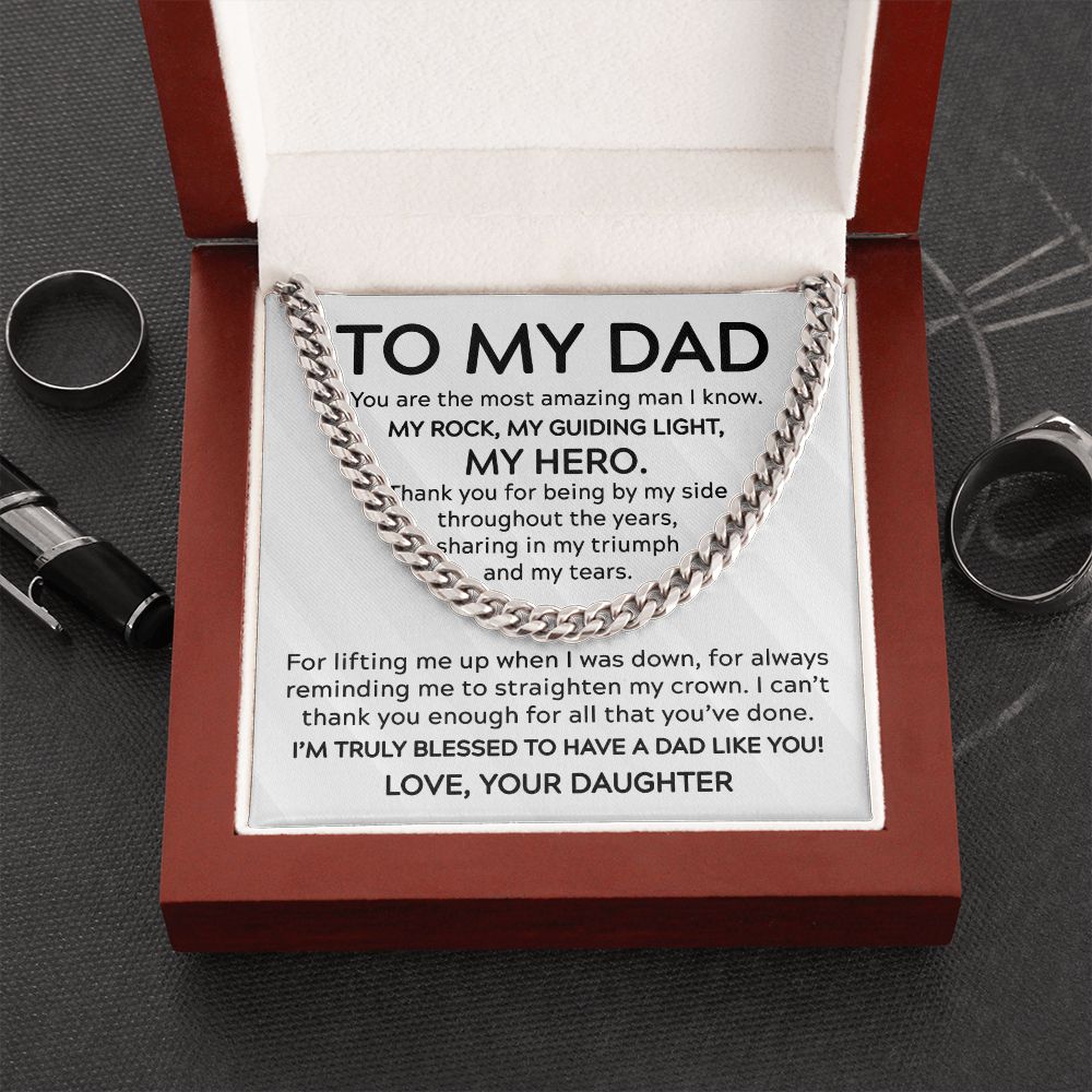 To My Dad - My Guiding Light Cuban Link