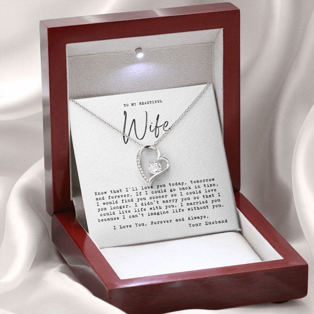 To my wife - today, tomorrow and forever