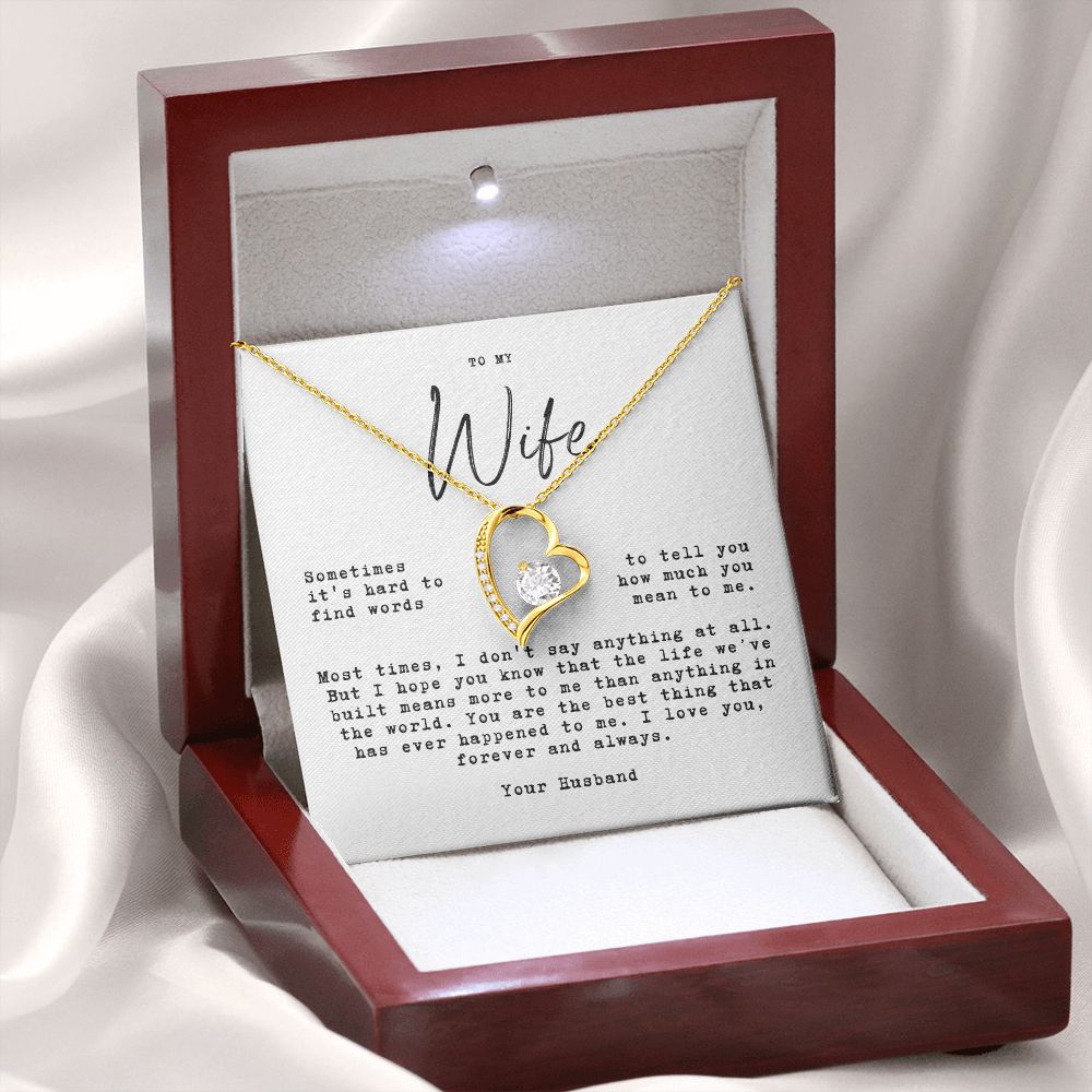to my wife - Hard to find words, the life we built